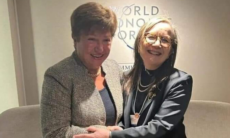 Davos: Najla Bouden rencontre la directrice générale du FMI